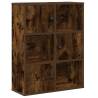 Stylish Smoked Oak Bookcase - 60x24x76.5 cm Engineered Wood