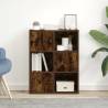 Stylish Smoked Oak Bookcase - 60x24x76.5 cm Engineered Wood