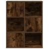 Stylish Smoked Oak Bookcase - 60x24x76.5 cm Engineered Wood