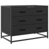 Stylish Black Drawer Cabinet - 70x41x56 cm Engineered Wood