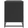 Stylish Black Drawer Cabinet - 70x41x56 cm Engineered Wood