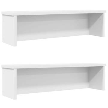 Kitchen Racks Stackable 2 pcs White - Organize Your Space