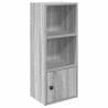 Stylish Grey Sonoma Bookcase - 31x24x77 cm Engineered Wood