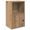 Stylish Artisan Oak Bookcase - 31x24x52 cm Engineered Wood