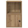 Stylish Artisan Oak Bookcase - 31x24x52 cm Engineered Wood