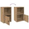 Stylish Artisan Oak Bookcase - 31x24x52 cm Engineered Wood