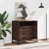 Stylish Brown Oak Drawer Cabinet - 70x41x70 cm | Hipo Market