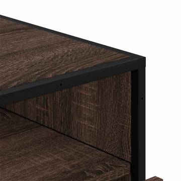 Stylish Brown Oak Drawer Cabinet - 70x41x70 cm | Hipo Market