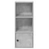 Stylish Concrete Grey Bookcase - 31x24x77 cm Engineered Wood