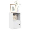 White Bookcase 31x24x52 cm - Stylish Engineered Wood Storage