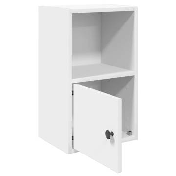 White Bookcase 31x24x52 cm - Stylish Engineered Wood Storage