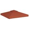 Terracotta 2-Tier Gazebo Top Cover 310 g/m² | Hipomarket