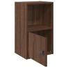 Stylish Brown Oak Bookcase - Engineered Wood, 31x24x52 cm