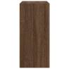 Stylish Brown Oak Bookcase - Engineered Wood, 31x24x52 cm