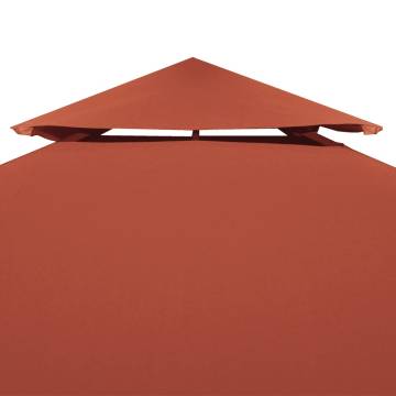 Terracotta 2-Tier Gazebo Top Cover 310 g/m² | Hipomarket