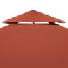 Terracotta 2-Tier Gazebo Top Cover 310 g/m² | Hipomarket