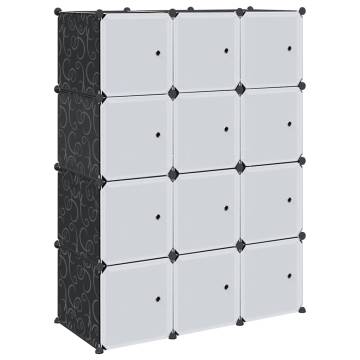 Storage Cube Organiser with Hanging Rods - Versatile & Durable