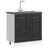  Sink Base Cabinet Kalmar Black 80x46x81.5 cm Engineered Wood Colour black Quantity in Package 1 Model sink base cabinet 80 cm Number of 