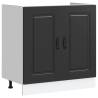 Sink Base Cabinet Kalmar Black - Stylish & Durable Storage