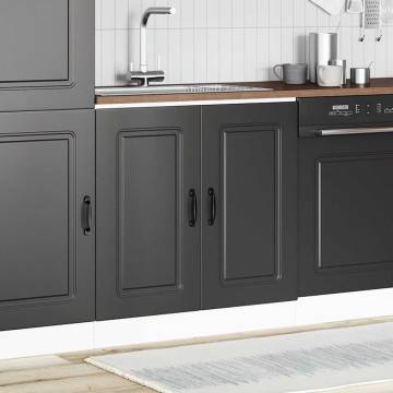 Sink Base Cabinet Kalmar Black - Stylish & Durable Storage