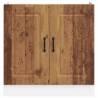 Sink Base Cabinet Kalmar Old Wood 80x46x81.5 cm - Hipomarket