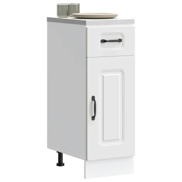 Kalmar White Kitchen Base Cabinet | Durable Engineered Wood