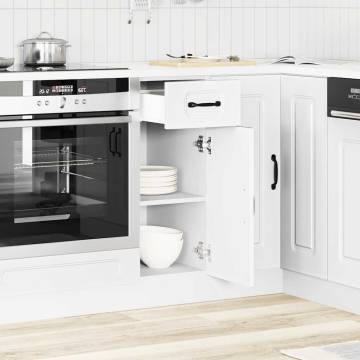 Kalmar White Kitchen Base Cabinet | Durable Engineered Wood