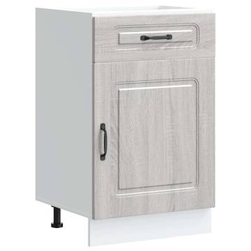 Kalmar Grey Sonoma Kitchen Base Cabinet - Ample Storage Space