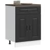  Kitchen Base Cabinet Kalmar Black Engineered Wood Colour black Quantity in Package 1 Model kitchen base cabinet (2 doors 1 drawer) 60 cm Number of 