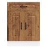 Kalmar Old Wood Kitchen Base Cabinet | HipoMarket UK