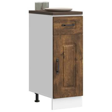 Kalmar Smoked Oak Kitchen Base Cabinet | Durable & Stylish