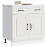  Kitchen Base Cabinet Kalmar White Engineered Wood Colour white Quantity in Package 1 Model kitchen base cabinet 80 cm Number of 