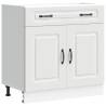 Kalmar White Kitchen Base Cabinet - Ample Storage & Durable Design