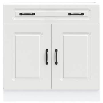 Kalmar White Kitchen Base Cabinet - Ample Storage & Durable Design