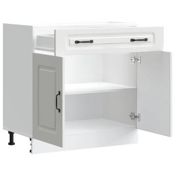 Kalmar White Kitchen Base Cabinet - Ample Storage & Durable Design