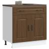  Kitchen Base Cabinet Kalmar Brown Oak Engineered Wood Colour brown oak Quantity in Package 1 Model kitchen base cabinet 80 cm Number of 