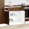 Kalmar Brown Oak Kitchen Base Cabinet - Durable & Stylish Storage