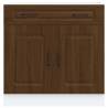 Kalmar Brown Oak Kitchen Base Cabinet - Durable & Stylish Storage