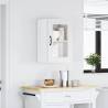 Kalmar White Kitchen Wall Cabinet with Glass Door | Hipo Market