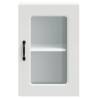 Kalmar White Kitchen Wall Cabinet with Glass Door | Hipo Market