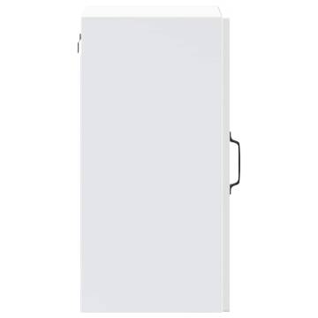 Kalmar White Kitchen Wall Cabinet with Glass Door | Hipo Market