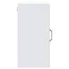 Kalmar White Kitchen Wall Cabinet with Glass Door | Hipo Market