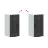 Kalmar Black Kitchen Wall Cabinet - Stylish & Durable Storage