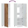 Kalmar Old Wood Kitchen Cupboard | Durable Storage Solution