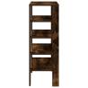 Shoe Rack Smoked Oak - Space-Saving Storage Solution