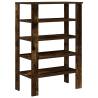 Shoe Rack Smoked Oak - Space-Saving Storage Solution