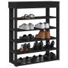 Shoe Rack Black 80x30x98 cm | Stylish & Durable Storage