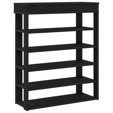 Shoe Rack Black 80x30x98 cm | Stylish & Durable Storage