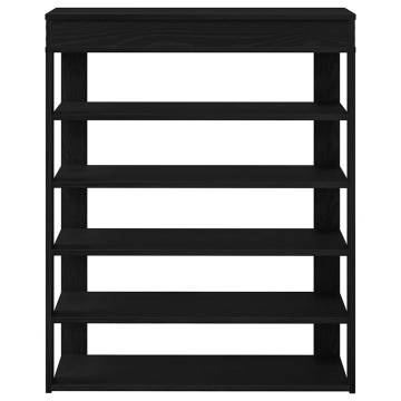 Shoe Rack Black 80x30x98 cm | Stylish & Durable Storage