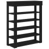 Shoe Rack Black 80x30x98 cm | Stylish & Durable Storage